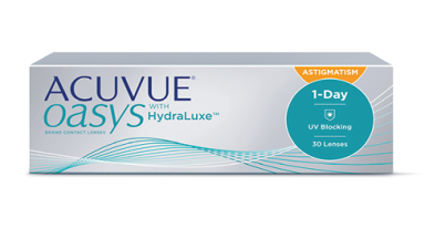 ACUVUE® OASYS with HydraLuxe® for ASTIGMATISM