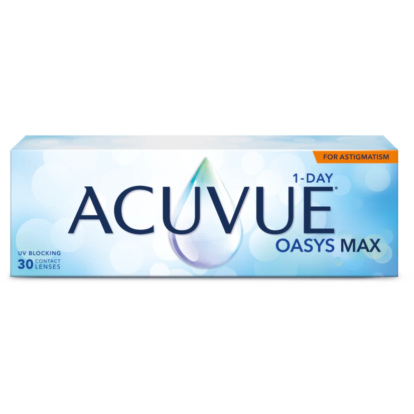Упаковка контактных линз  ACUVUE® OASYS MAX 1-Day for Astigmatism